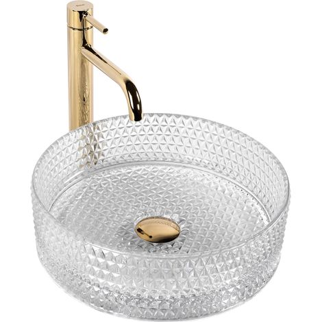 VASQUE À POSER REA CRISTAL TRANSPARENT (1/5)