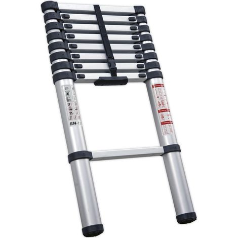 Sealey Telescopic Ladder 9-Tread Aluminium - EN 131 ATL09
