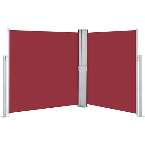 Maison Exclusive - Ausziehbare Seitenmarkise Rot 160 x 600 cm