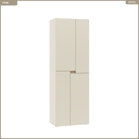 Armoire - H.184 x L.60 x P.42 - PYRE - CACHEMIRE (1/4)