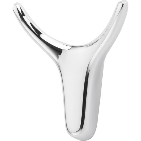 Garderobenhaken TORO Höhe 66 mm x Breite 60 mm Chrom poliert aus Zinkdruckguss (1/4)