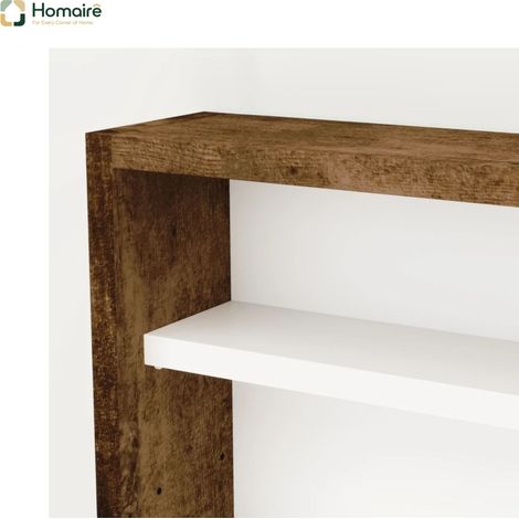 Meuble de rangement avec tiroirs, marron, en décor bois 80 x 9.5 x 60 cm HOMAIRE (1/5)