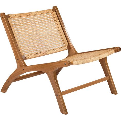 Sillón de teca y ratán natural HAMMA (1/4)