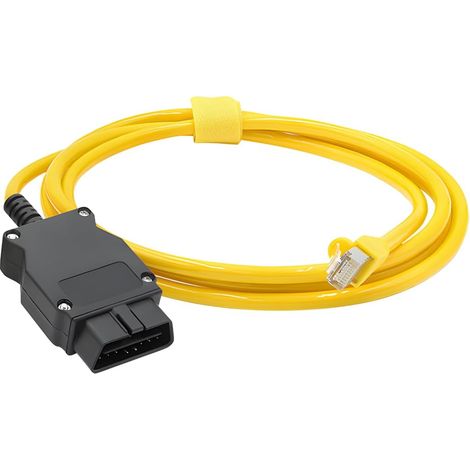ENET OBD Ethernet-Kabel, ENET OBD RJ45 Ethernet-Kabel, für F-Series-kompatible Schnittstellencodierung, Diagnoseschnittstellen-Netzwerkverlängerungskabel, Schnittstelle für Diagnose und Codierung