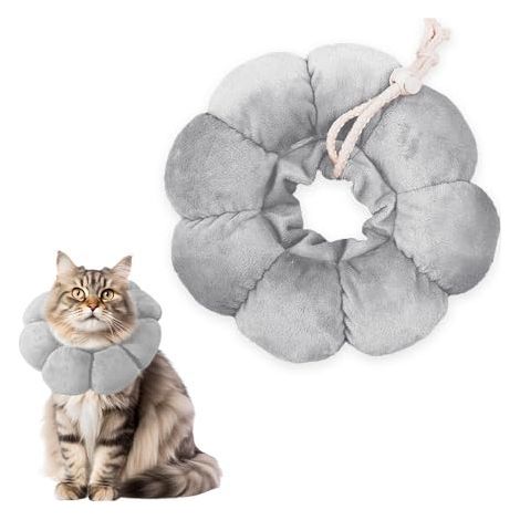 Anti-Leck-Katzenhalsband, weiches, bequemes Anti-Kratz-Katzenhalsband, Genesungshalsband für Katzen, Anti-Beiß-Halsband für Hunde nach Operationen, Katzenschutzhalsband (1/5)
