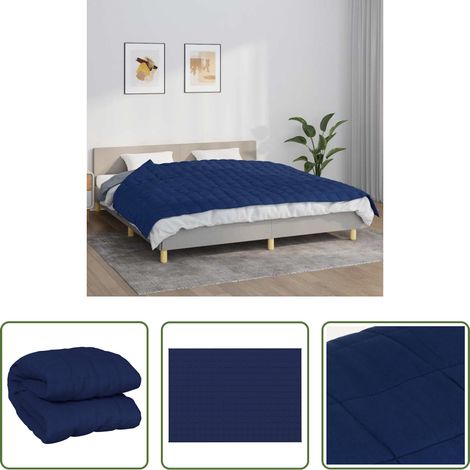 Schlafprobleme - Gewichtsdecke Blau 155x220 cm 7 kg Stoff (1/5)