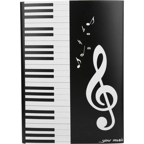Porte-Partitions A4 4 Pages à Thème Musical pour Pianistes