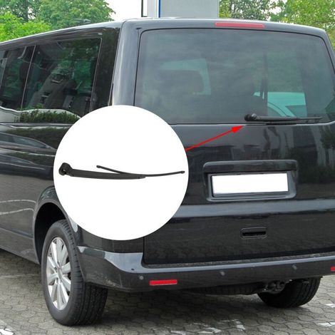 Scheibenwischer-Set. Scheibenwischerarm (Kunststoff) + Heckscheibenwischerarm (Gummi) + Wischerblatt 7H0955707A, Ersatzteil für T5 Caravelle (2003–2019) (1/5)