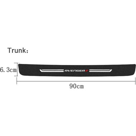 (1 pièce pour coffre) Seuil de porte de voiture,protection anti-rayures,autocollants de protection de pare-chocs de coffre pour Dodge AVENGER,logo,bandes de pédale de porte,accessoires (1/3)