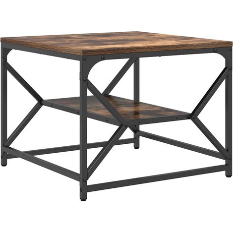 Maison Exclusive - Couchtisch Geräucherte Eiche 51 x 50 x 40 cm (1/5)