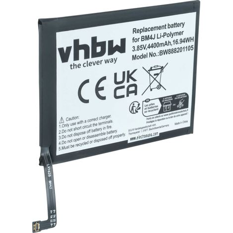 vhbw Akku Ersatz für Xiaomi / Redmi BM4J für Handy Smartphone Telefon (4400 mAh, 3,85 V, Li-Polymer) (1/5)