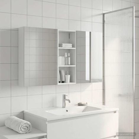 vidaXL  Bathroom Cabinet Set  3 pcs 130 x 14.5 x 70 cm Engineered wood