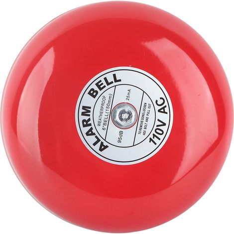 Sonnette électrique ronde en métal CB‑6B, 95dB, pour école, maison, sécurité d'usine (1/5)