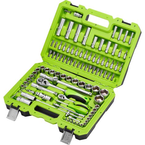 Draper 1/4" and 1/2" Sq. Dr. Metric Tool Kit (100 piece) (55318) (1/3)