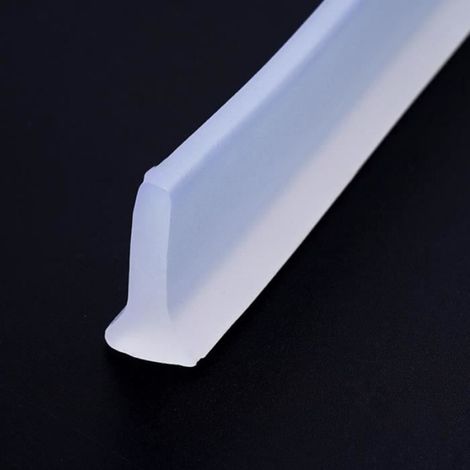 Barrière De Douche - Silicone Transparent - 100 Cm - Bande Étanche Pour Retenue D'eau - Salle De Bain - 1 Pièce (1/3)