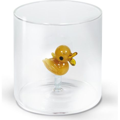 BICCHIERE DA ACQUA PAPERELLA IN VETRO SOFFIATO