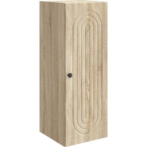 Wall-Mounted Cabinet Sonoma Oak 33 x 34.5 x 90 cm vidaXL