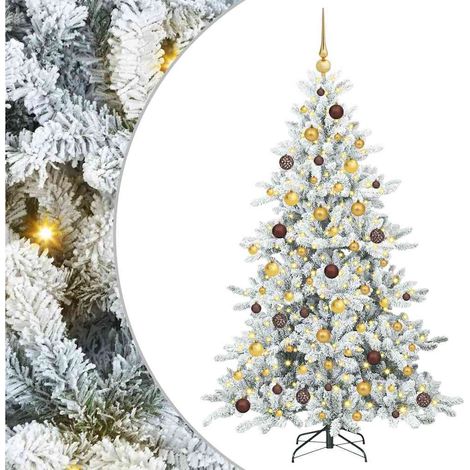 Árbol de Navidad artificial con ramas articuladas 180 cm vidaXL (1/5)