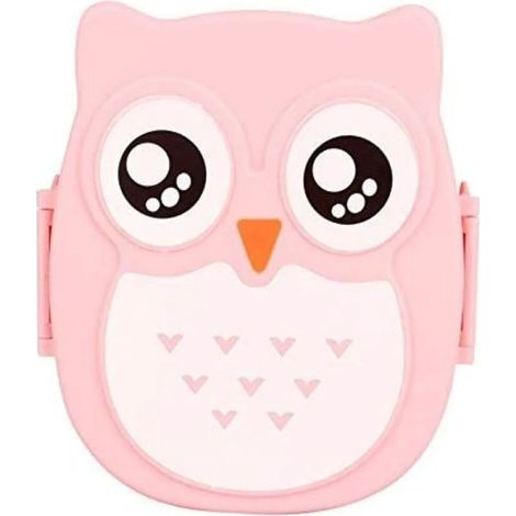 Caja de pan de 800 ml para niños y adultos, caja de lunch reutilizable con cubiertos, caja de merienda para calentamiento en microondas (rosa) (1/4)
