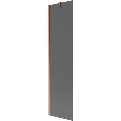 Mexen Next mampara de bañera de 1 hoja 50 x 150 cm, grafito, cobre cepillado - 895-050-000-00-40-65 (1/5)