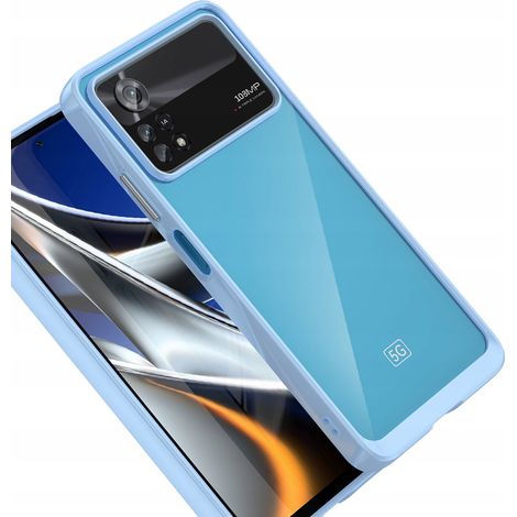 Cover spaziale per Xiaomi Poco X4 Pro 5G con cornice flessibile, colore blu. (1/5)