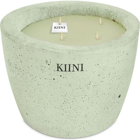 KIINI Betonkerze Sojawachs Modernes Design XS Pistazie (1/3)