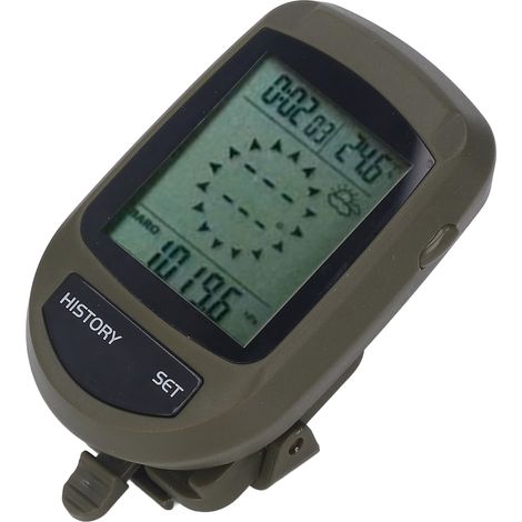 Altimètre numérique multifonction 8-en-1 avec baromètre, sans pile incluse (batterie retirée avant expédition) (1/5)