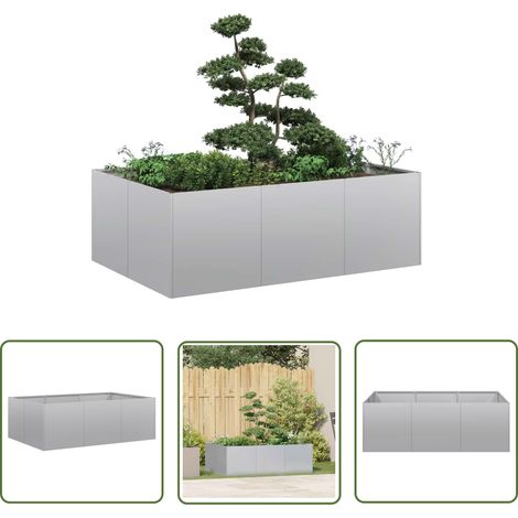 vidaXL Pflanzkübel 120x80x40 cm Verzinkter Stahl (1/5)