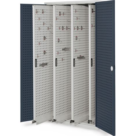 Kappes ®RasterPlan Vertikalschränke 1950x1000x600mm Modell 83 Lochplattentüren anthrazitgrau