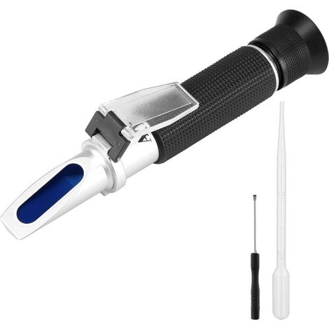 Réfractomètre de salinité, hydromètre testeur d'eau salée à Double échelle avec ATC, pour la Pisciculture, Analyse de l'eau de mer, densité 0-100 PPT et 1.000-1.070 (1/5)