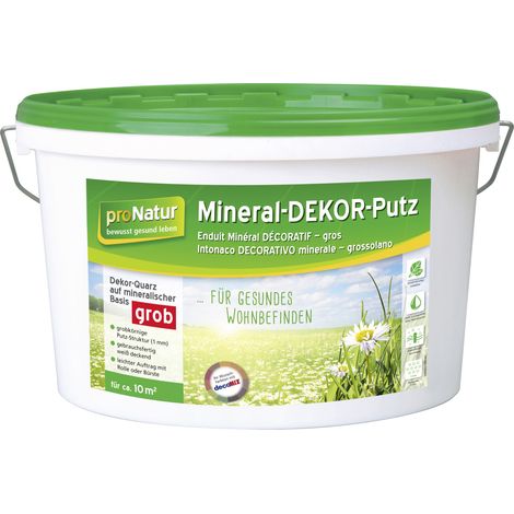 Pronatur Mineral Dekor-Putz 8 kg 1 mm grob weiß Putz