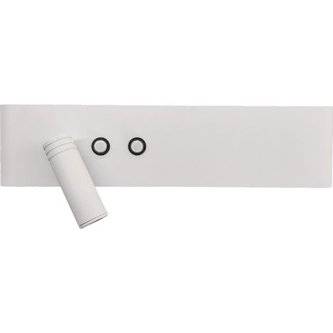 Lámpara de pared izquierda Resort 10W + 3W LED 4000K Blanco (1/5)