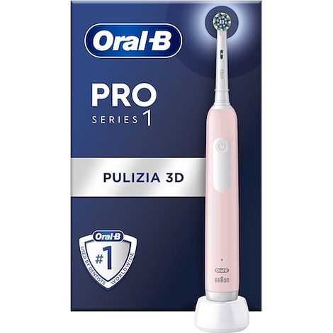 Oral-B Pro Series 1 Rosa Spazzolino Elettrico Ricaricabile con Timer Professionale (1/5)