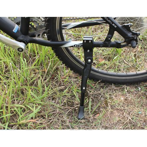 Béquille de vélo en Aluminium avec clé hexagonale et Cloche de vélo, Universel réglable Support pour 24”-27” Bicyclette (1/5)