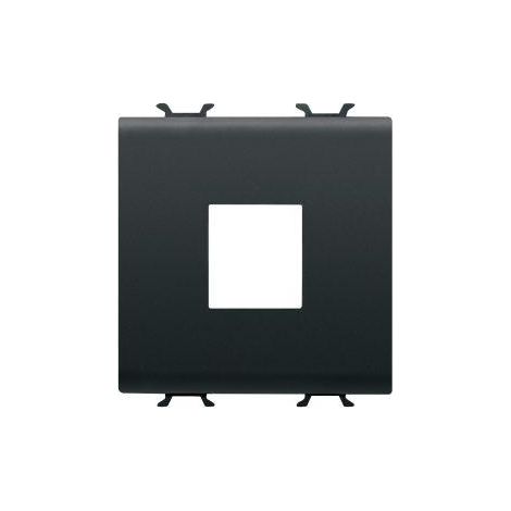 SUPPORT CONNECTEUR RJ45 2M NOIR GEWISS GW12433
