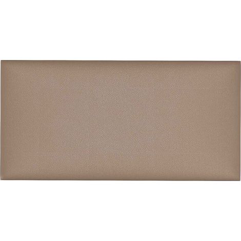 Ensemble de tête de lit murale 12 pièces, couleur cappuccino, tissu 30 x 15 cm. (1/5)