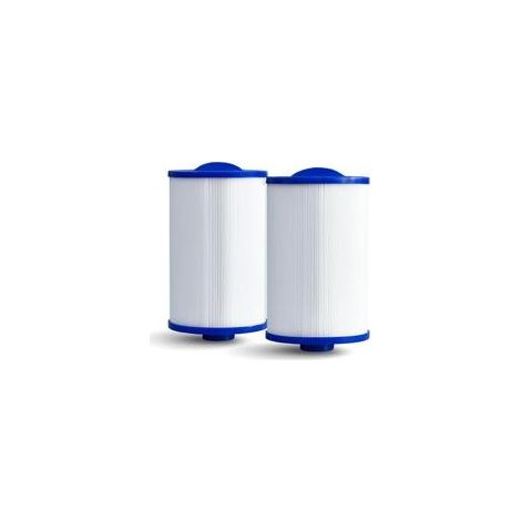 Lot de 2 filtres de rechange pour spa Pleatco PWW50P3, Unicel 6CH-940, Filbur FC-0359, compatible avec 817-0050, 25252, 03FIL1400, filetage SAE de 3,8 cm, cartouche pour systèmes de jacuzzi et (1/4)