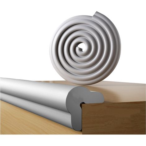 Protection en Mousse pour Bords & Coins,Bande de Sécurité 2 m pour Table & 4X Coussins d’Angle,pour Meubles & Lit Bébé – Adhésifs Antichoc (Gris) (1/5)