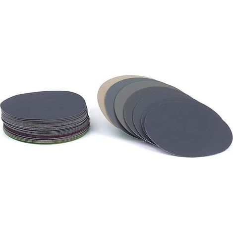 Disques de Ponçage secs Humides à l'eau Ronde Grain 800/1000/1200/1500/2000/2500/3000 Feuille de Sable Pour Disque de Papier Abrasif à Crochet et à Boucle 35pcs / Lot 125mm 5 Pouces Ensemble Varié (1/5)
