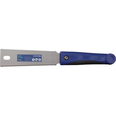 Sierra Japonesa/Sierra de tracción fina Mini Ryoba Hoja-L.150mm Total-L.330mm Mango recto de 2K