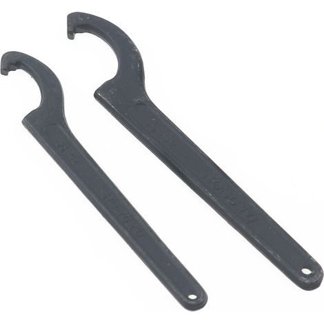 Clé en Croissant pour Réglage d'Amortisseur Moto - Clé à Ergots pour Écrous Cylindriques 38-42mm / 45-52mm - Clé à Crochet Universelle pour Suspension (1/5)