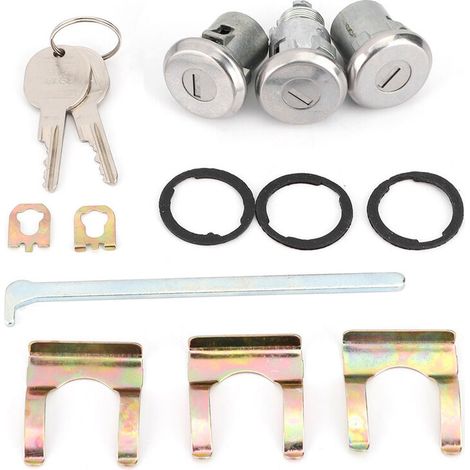 Cutlass lock kit for door and trunk, replacement key 654394765282, compatible with Chevelle (1/5)