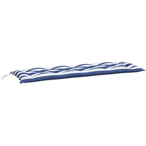 Maison Exclusive - Gartenbank-Auflage Blau & Weiß Gestreift 150x5
