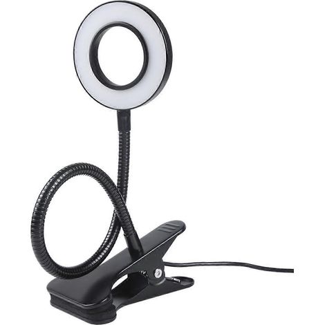 LED-Klemmleuchte, USB-betrieben, verstellbar, augenschonend, warmes Licht, ideal für Zuhause und Büro