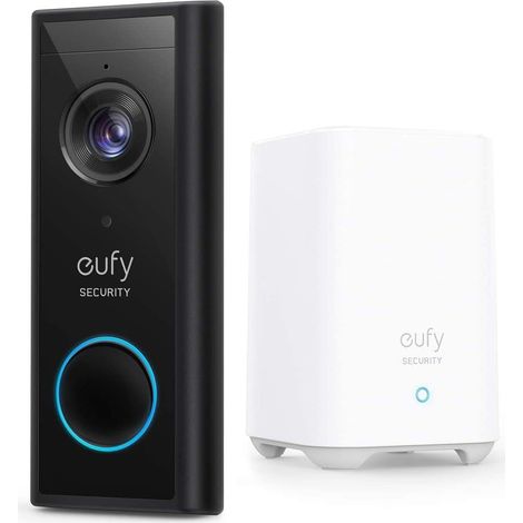 Sonnette vidéo Doorbell S220 sans fil (avec batterie) avec HD 2K, aucuns frais mensuels,IA intégrée pour la détection des personnes,son bidirectionnel, installation simple(Reconditionné) (1/5)