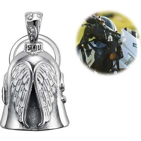 Clochette moto - Guardian - Ride Bell - Acier Inoxydable - Son agréable - Talisman porte-bonheur (1/4)