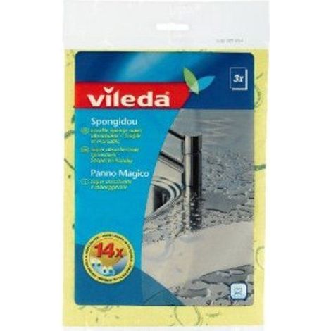 Vileda Spongidou Set mit 3 Schwammtüchern Gelb (1/2)