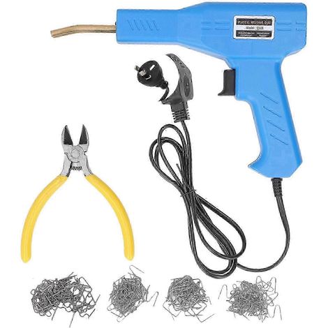 Agrafeuse chauffante 50 W pour soudeurs, outils de garage, kit de réparation de pare-chocs de voiture, machine de soudage et de réparation, prise 220 V E2u813( ) (1/5)
