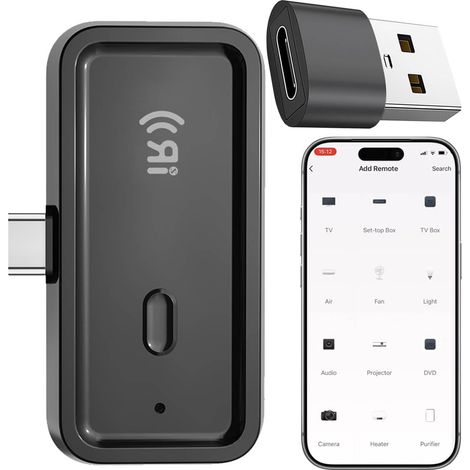 Mini Télécommande Universelle Intelligente Hub Wi-Fi Universelle avec émetteur Infrarouge pour TV Climatiseur décodeur Assistant (1/5)