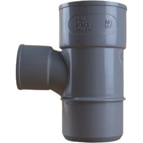 First Plast – Té pied de biche réduit PVC 87°30 Mâle Ø50 réduit Femelle Ø32 – Raccord d'évacuation pour réseaux sanitaires – Résistance thermique supérieure (1/4)